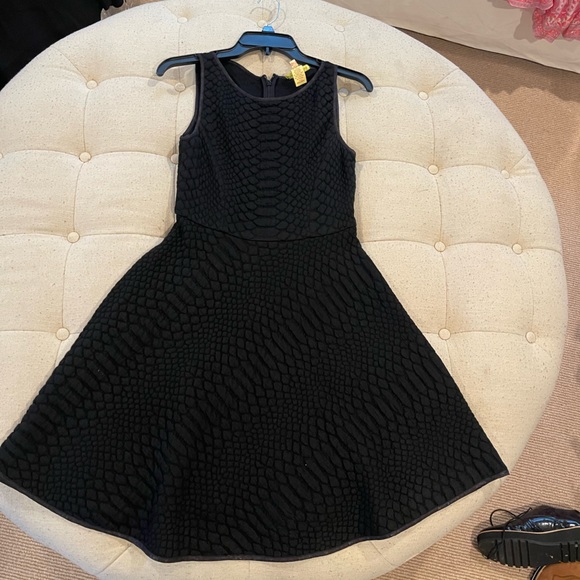 Catherine Malandrino black textured sleeveless A-line dress - Picture 2 of 11